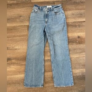 Abercrombie curve love 90s relaxed jeans high rise 27 petite/4 short